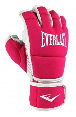 Перчатки тренировочные Everlast Core Kickboxing SM розовый