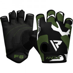 Перчатки для фитнеса RDX SUMBLIMATION F6 XL черный, зеленый