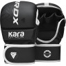 Перчатки тренировочные RDX Grappling Shooter F6 Plus L/XL черный/белый матовый