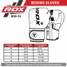 Перчатки тренировочные RDX F6 6oz черный, красный матовый Перчатки тренировочные RDX F6 6oz черный, красный матовый