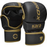 Перчатки тренировочные RDX Grappling Shooter F6 Plus L/XL черный/золотой матовый