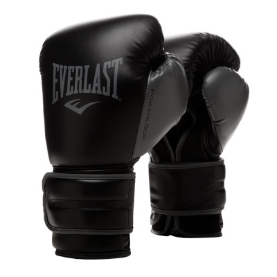 Перчатки тренировочные Everlast Powerlock PU 2 12oz черный