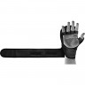 Перчатки тренировочные RDX Grappling Shooter F6 Plus S/M черный матовый