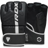 Перчатки тренировочные RDX Grappling F6 S, черный, белый матовый