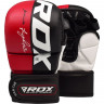 Перчатки тренировочные RDX Grappling T6 PLUS S красный