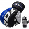 Перчатки тренировочные RDX Grappling T6 PLUS S синий