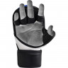 Перчатки тренировочные RDX Grappling T6 PLUS S синий