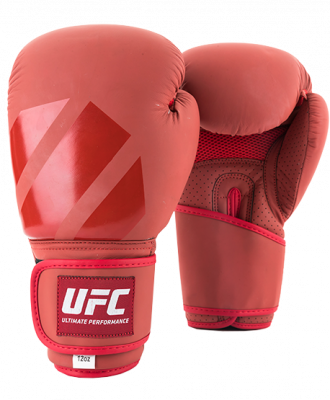 UFC Tonal Boxing Тренировочные перчатки для бокса,14 унций,красный
