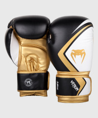 Боксерские перчатки Venum Contender 2.0 12oz черный, белый, золотой