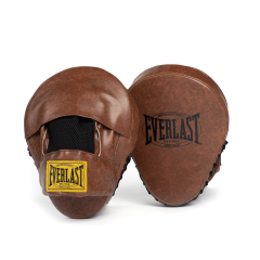 Боксерские лапы Everlast 1910 PU коричневые