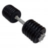 Гантель разборная обрезиненная Lite Weights 7,9 кг (1 шт) с хромированным грифом