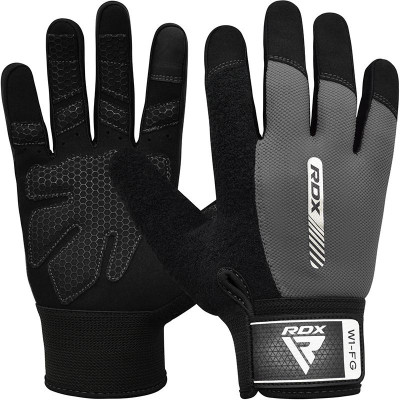 Перчатки для фитнеса RDX Gym Weight Lifting W1F M черный/серый