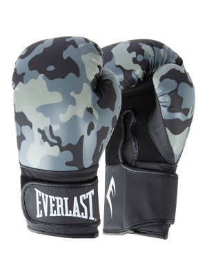 Перчатки тренировочные Everlast Spark 14oz серый/камуфляж