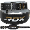 Пояс для тяжелой атлетики RDX 4" Leather XL черный/золотой