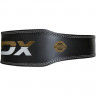 Пояс для тяжелой атлетики RDX 4" Leather XL черный/золотой