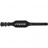 Пояс для тяжелой атлетики RDX 4" Leather XL черный/золотой