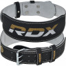 Пояс для тяжелой атлетики RDX 4" Leather XL черный/золотой