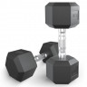 Гантель гексагональная UNIX Fit обрезиненная 12,5 кг, 1шт