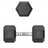 Гантель гексагональная UNIX Fit обрезиненная 12,5 кг, 1шт