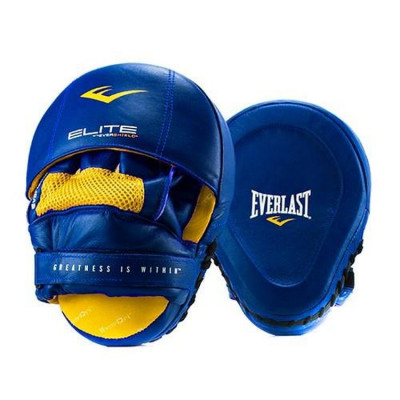 Лапы Everlast Pro Elite Leather Mantis синие