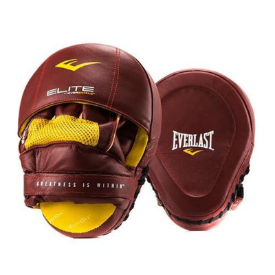 Лапы Everlast Pro Elite Leather Mantis красные