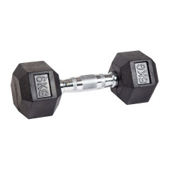 Гантели гексагональные обрезиненные Fitnessport 12 кг (2x6 кг)
