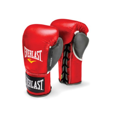 Перчатки боевые Everlast Powerlock 10oz XL красный, серый
