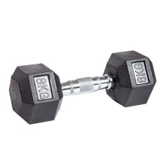 Гантели гексагональные обрезиненные Fitnessport 16 кг (2x8 кг)