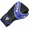 Боксерские перчатки детские RDX 4U 6oz синий/черный