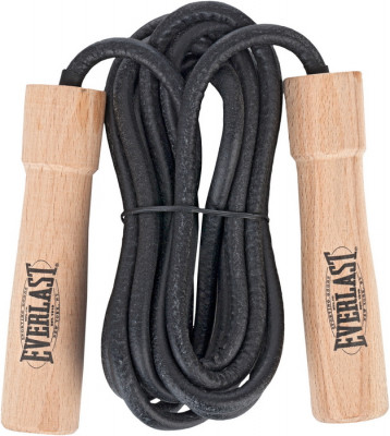 Скакалка Everlast кожа 9,6' (293см) деревянные ручки