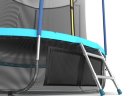 EVO JUMP Internal 12ft (Wave). Батут с внутренней сеткой и лестницей, диаметр 12ft (морская волна) + нижняя сеть (Копировать)