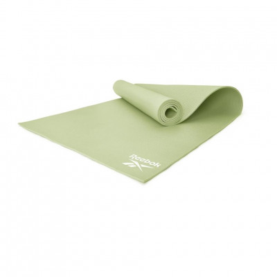 RAYG-11022GN	 Тренировочный коврик (мат) для йоги Reebok зеленый 4мм