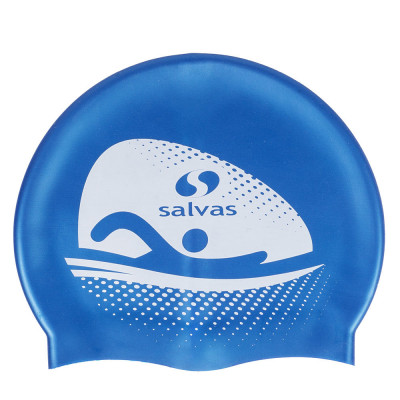 Шапочка для плавания SALVAS Cap FA065/B силикон, синий