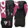 Боксерские перчатки RDX F4 10oz розовый/черный