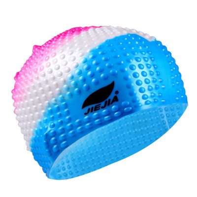 Шапочка для плавания силиконовая Bubble Cap E38923, мультиколор