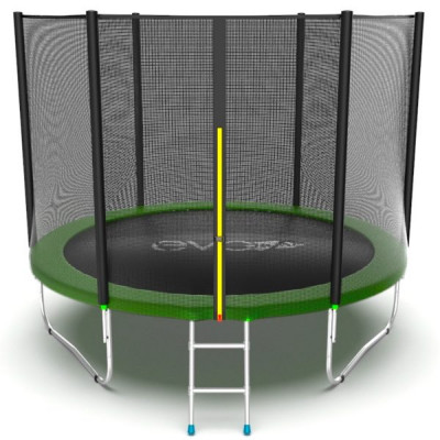 Батут с внешней сеткой и лестницей EVO JUMP External 10ft (Green)