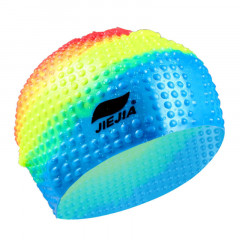 Шапочка для плавания силиконовая Bubble Cap E38927, мультиколор