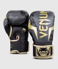 Боксерские перчатки Venum Elite 14oz камуфляж, золотой