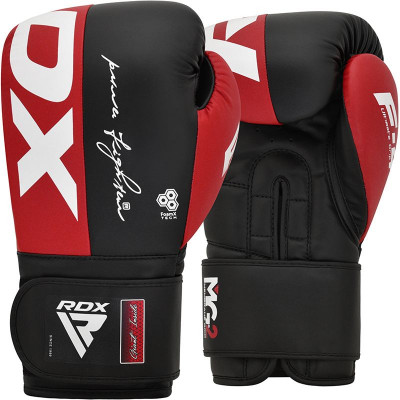 Боксерские перчатки RDX F4 14oz красный/черный