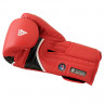 Боксерские перчатки RDX AURA PLUS T-17, 14oz, красный, черный
