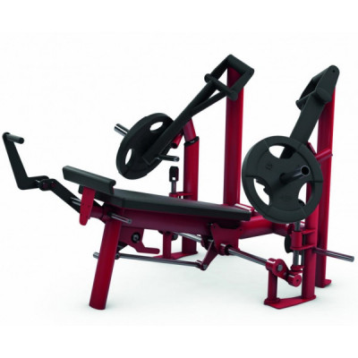 Жим от груди с отрицательным наклоном 12° с независимыми рычагами Gym80 Pure Kraft 4346