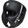 Боксерский шлем RDX F6 S черный/белый матовый