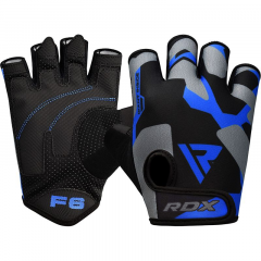 Спортивные перчатки RDX SUMBLIMATION F6 S черный, синий