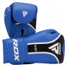 Боксерские перчатки RDX AURA PLUS T-17, 14oz, синий, черный