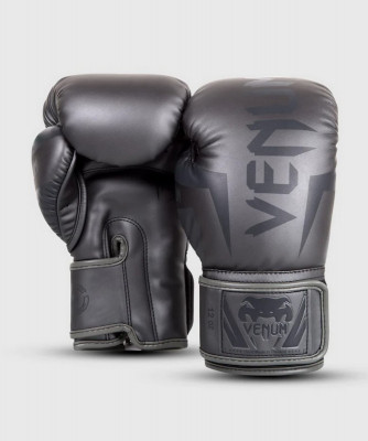 Боксерские перчатки Venum Elite 14oz серый