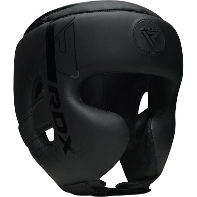 Боксерский шлем RDX F6 XL черный матовый