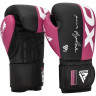 Боксерские перчатки RDX F4 8oz розовый/черный