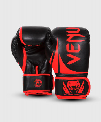 Боксерские перчатки Venum Challenger 2.0 Exclusive 10oz черный, красный 1