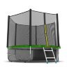 Батут EVO JUMP External 8ft (Green) + Lower net. с внешней сеткой и лестницей, диаметр 8ft (зеленый) + нижняя сеть