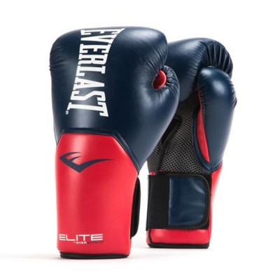 Перчатки тренировочные Everlast Elite ProStyle 8oz синие/красные